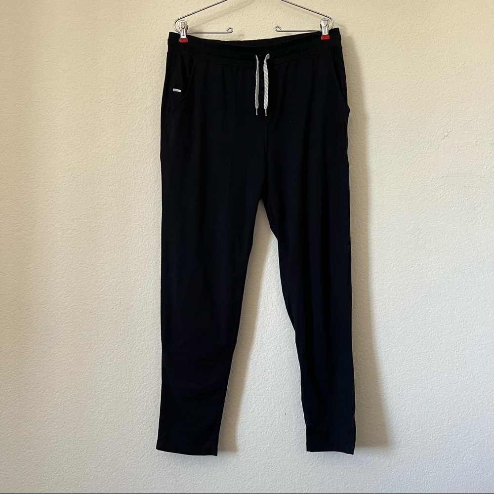 VUORI MEN’S PONTO PERFORMANCE PANT ACTIVE JOGGERS BLACK HEATHER